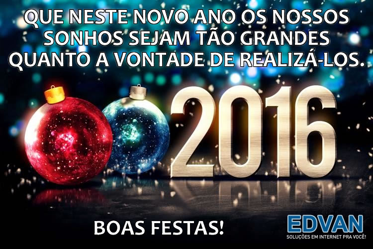 Feliz 2016 - Edvan.com.br